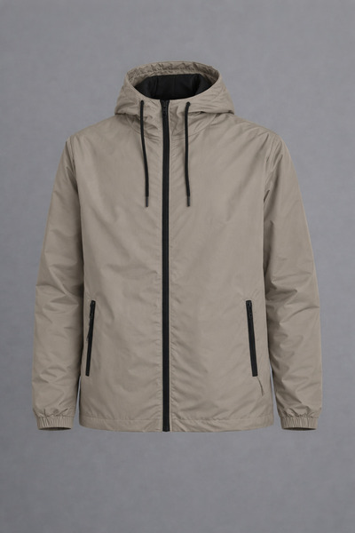 DAMGA JEANS Ανδρικό αδιάβροχο και αντιανεμικό Basic Daily Coffee για άντρες