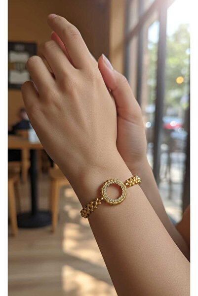 Newa Jewellry Çelik çeyrek altın takma kafesi ayarlanabilir mahrome orgülü bi...