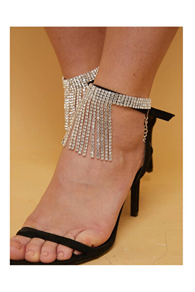 QL ACCESSORY Women's Luxury Sparkling Dangle Waterway Anklet - Night Accessory