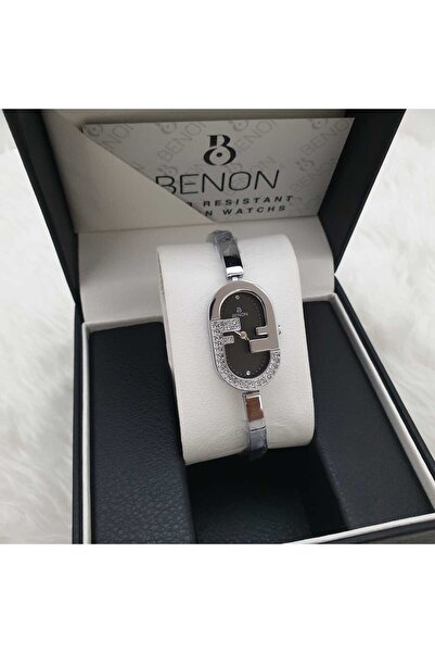 benon Luxury women's watch with a studded metal bracelet design - Original brand