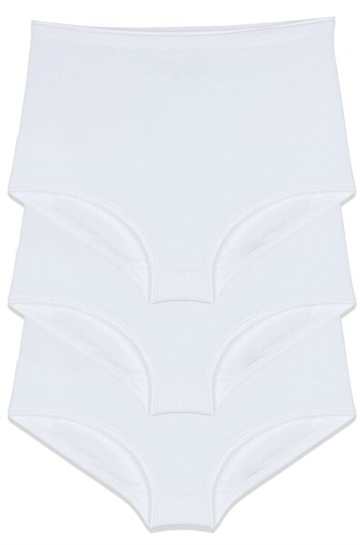 KAİZEN 3-piece white women's panties