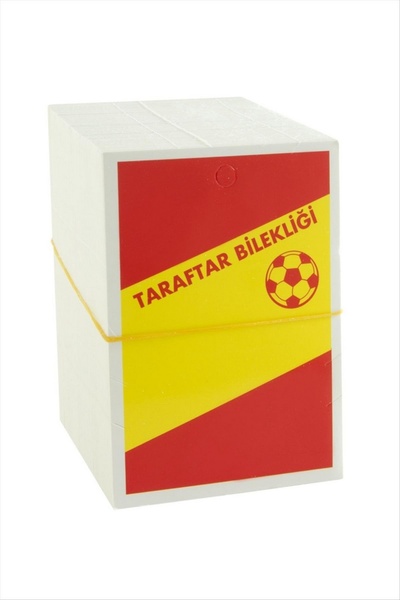 Genel Markalar SNMSWRLD Taraftar Bileklik Kartı 200 Adet (50311) - Kırmızı