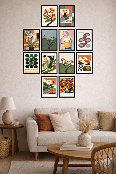 UNT Bucătărie cu aspect de cadru cu 12 rame |   Modern |   Set de pictură cu ...