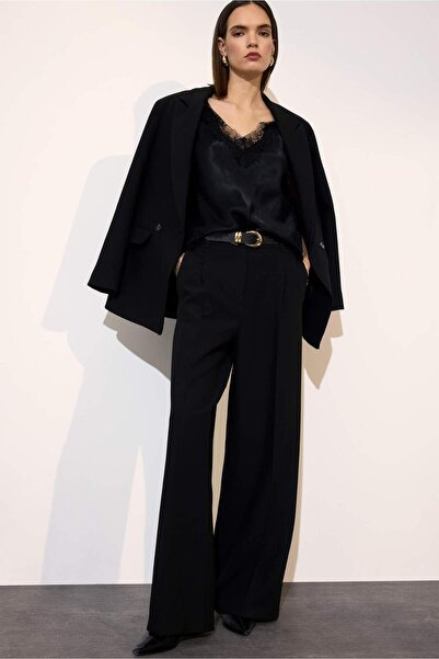 DeFacto Hlače ravnog kroja Visok struk Hlače ravnih nogavica G8831AX26SP