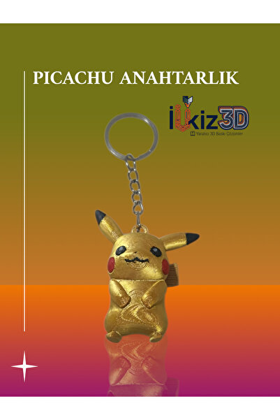 İlkiz3d سلسلة مفاتيح بيكاتشو