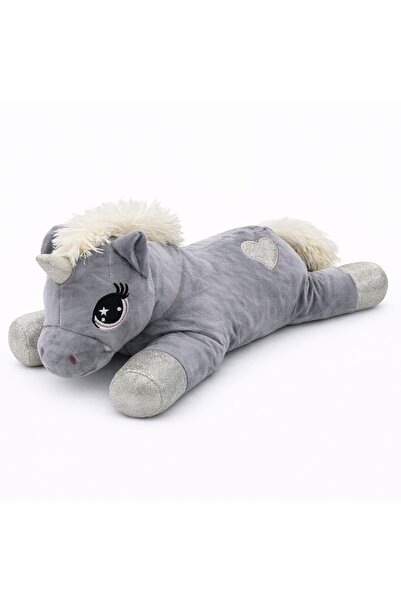 Intrio 60 cm Büyük Boy Peluş At – Yatan Model Uyku Arkadaşı Yastık