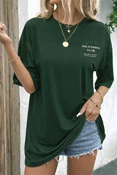 New Shine California Club Printed Green Unisex T-Shirt