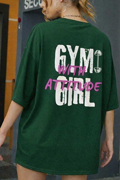 New Shine Gym Girl Printed Green Unisex T-Shirt