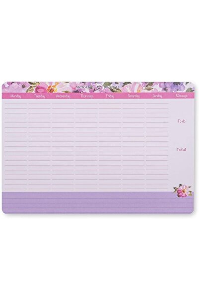 KESKİN COLOR Victoria's Journals Weekly Planner - Water Color Pink