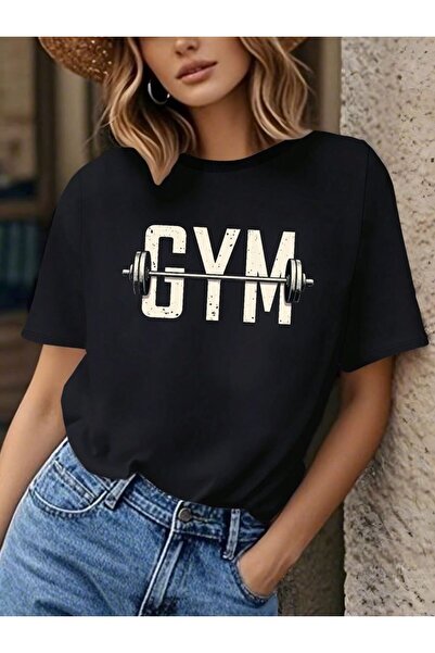 New Shine Gym Printed Black Unisex T-Shirt