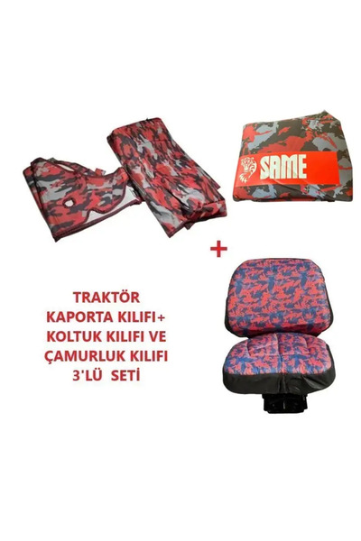 TarımGaraj Same Tiger Faz 5 Serisi Traktör Kılıfı Branda 2024 ve Sonrası Kapo...