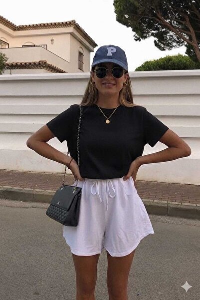 New Shine Solid Color Black Unisex T-Shirt