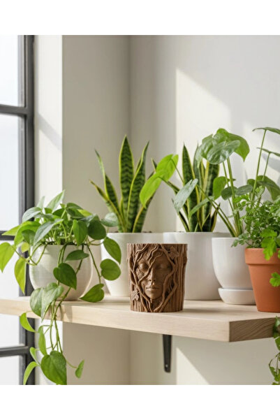 Twin Store مي للواردات ®   مزهرية زخرفية بتصميم فني على شكل جذع شجرة ثلاثي ال...