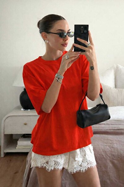 New Shine Tricou unisex roșu uni