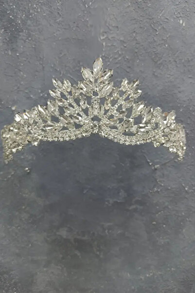 QL ACCESSORY Coroană Anze pentru mireasă și rochie de seară, placată cu argin...