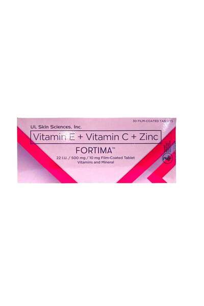 Fortim Fortima Vitamin E + Vitamin C + Zinc Tablets