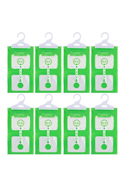 OEM Set of 8 Desiccant Bags of 100g for Closet, with Hook, for Dehumidificati...