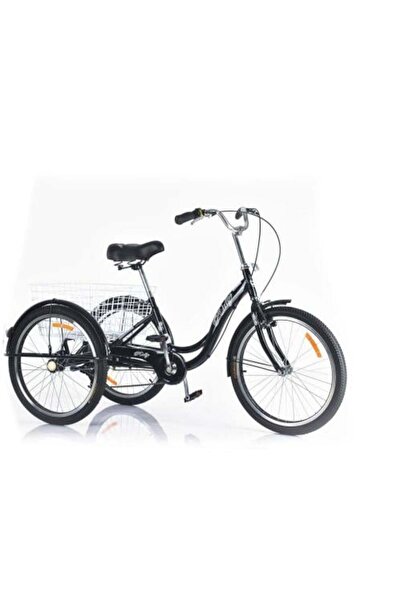 Rally دراجة هوائية مقاس 24 بوصة بثلاث عجلات وسلة