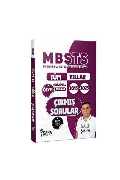 Şara Akademi MBSTS 2015-2025 Tüm Yılların Orijinal Çıkmış Soruları + Açıklama...