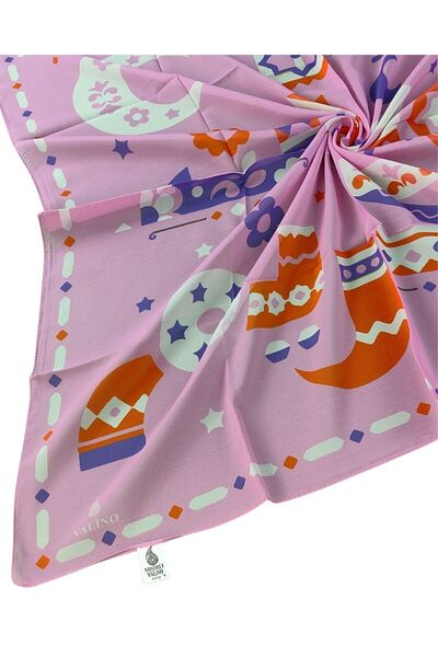 mim eşarp Valino Ramadan Joy Crepe Children's Scarf 75X75 cm