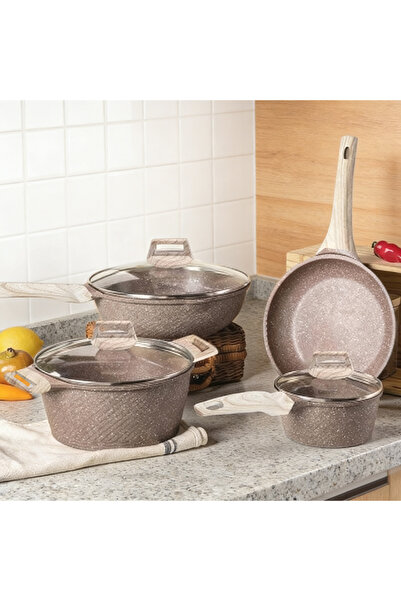 Vitakit Non-Stick Wok, Large Capacity Household Wear-Resistant 4-Piece Cookwa...