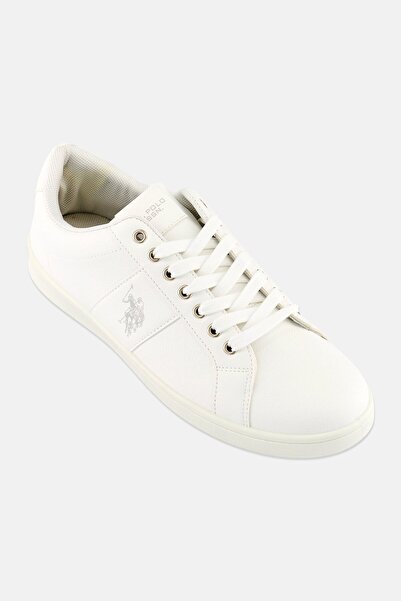 U.S. Polo Assn. Men Lace Up Casual Shoes, White