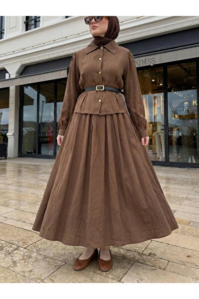 Butik Sütlü Kahve Modal Kumaş Takım Modelimiz