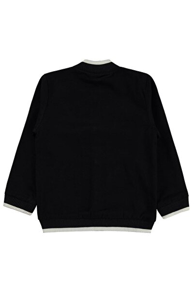 Civil Boys Κολεγιακό Μπουφάν με Ριμπάνες για 6-9 Ετών - Μαύρο 9-10 Ετών