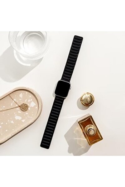 Primo سوار جلد مغناطيسي لساعة iWatch مقاس 49/45/44/42 ملم.