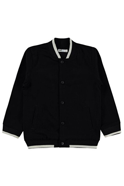 Civil Boys College Ribbed Jacket for Ages 6-9 - Black for Ages 7-8