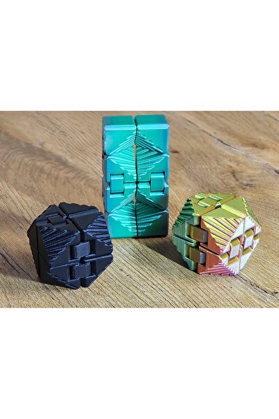 SS 3D MODELLEME مكعب إنفينيتي ثلاثي الأبعاد، مكعب قابل للطي لتخفيف التوتر، مك...