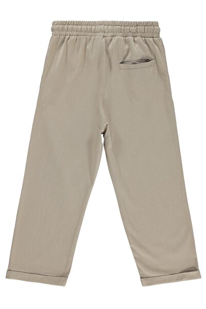 Civil Boys Double Pocket Pants for 10-13 Years Old - Beige 10-11 Years Old