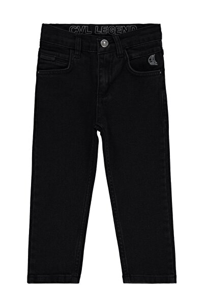 Civil Boys Basic 2-5 Years Old Pants Jeans - Black 2-3 Years Old
