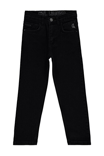 Civil Boys Basic 6-9 Years Old Pants Jeans - Black 8-9 Years Old