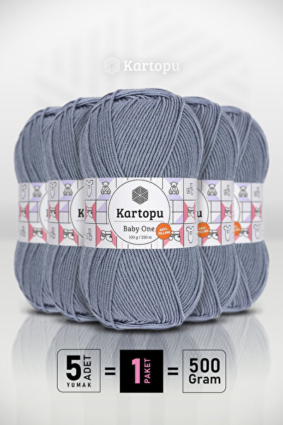 Kartopu Baby One - Smoke Blue K571 - Pakovanje od 5 komada - 100gr/250m - Dje...