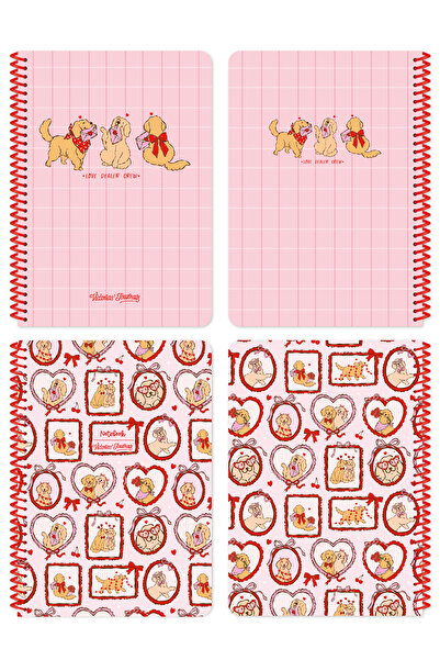 Victoria's Journals مجموعة من دفترين مدرسيين حلزونيين مقاس A5 - مسطر، غلاف نا...