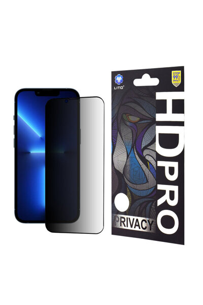 Lito HD Pro Privacy Glass for iPhone 13 Pro Max, Black