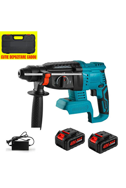MagExpert Brushless rotary hammer, with 2 batteries 48V, 1850W, 2580 rpm