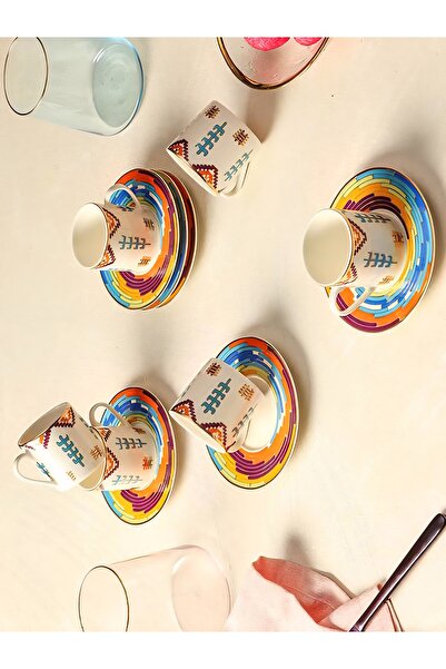 Porland Ruanda Kahve takımı 4 parça