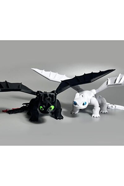 SS 3D MODELLEME Dişsiz, Gecenin Öfkesi, Işığın Öfkesi, Toothless Figürleri, İ...