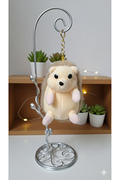 Şirin Sevimli Pofuduk Peluş Kirpi Anahtarlık - 4 Renk Seçeneği ile Çanta Akse...