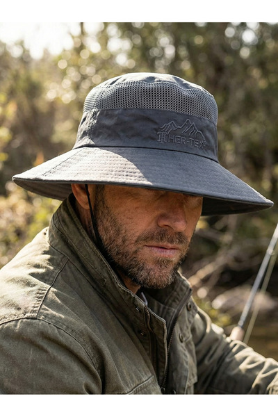 PIECE SIGNATURE Adjustable Drawstring, Custom, Hunting Fishing Safari Sun Hat...