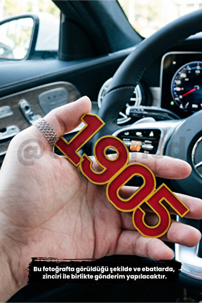 Toptan3D 1905 Galatasaray Dikiz Ayna Süsü - Araba Hediyesi Araba Süsü - Hediy...