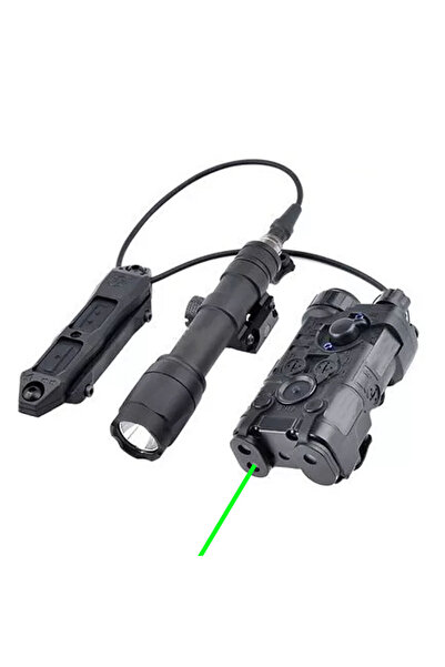 Forestia PEQ15 + Taktikal Fener + Açma Kapama Kumandası - 3'lü Set (siyah)