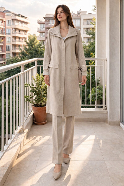 FUAT GÜRSEN Zippered Sleeve Detailed Cap