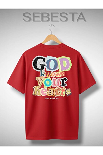 Sebesta Fashion God Knows Printed Premium Oversize T-Shirt