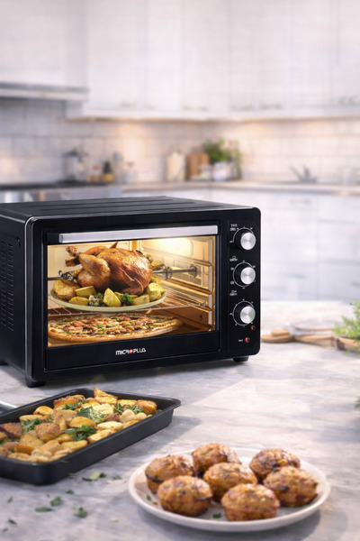 Micro Plus 35-liter electric oven with 1800 watts of power – with rotisserie ...