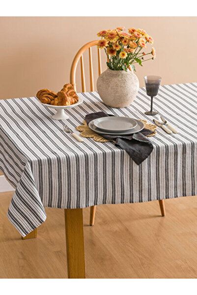 LC Waikiki من متجر UZG إلى ستايل شايبيرز مخطط مفرش طاولة 140x180 سم