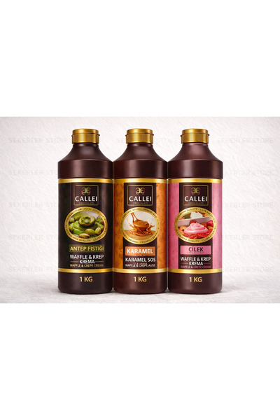 Callei Antep Fıstık & Karamel & Çilek Waffle Mix