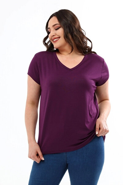 aytemas V-Neck Basic Blouse